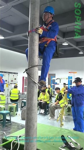 Electrician Training: Mastering Utility Pole Climbing Skills