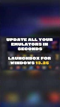 Update all your emulators with one click!