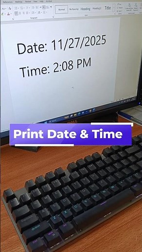Stop Typing the Date Manually! Use This Word Shortcut Now.