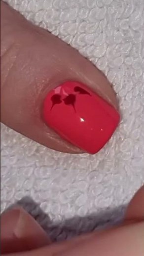 Peachy Flower Nail Art | Pretty Short Nails Idea | #naildesign