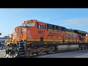 BNSF 6017 25th Anniversary Unit Leads Coal Train Into The Yard "NB" Centralia IL