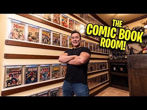 COMIC BOOK ROOM TOUR!!! Key CGC Slabs and Marvel & Spider-Man Statues!