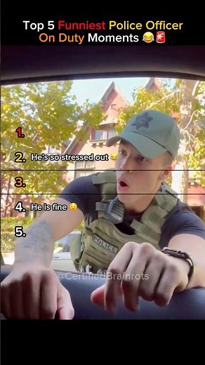 Top 5 Funniest Police Officer On Duty Moments (Cops Caught Slipping!) 😂🚓