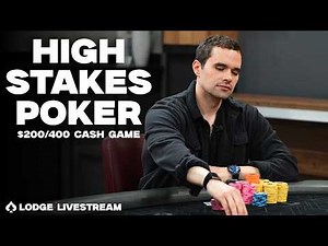 GARRETT, ALAN KEATING AND BILL PERKINS PLAY HIGH STAKES! $100/200+ Cash Game | Lodge Live Stream
