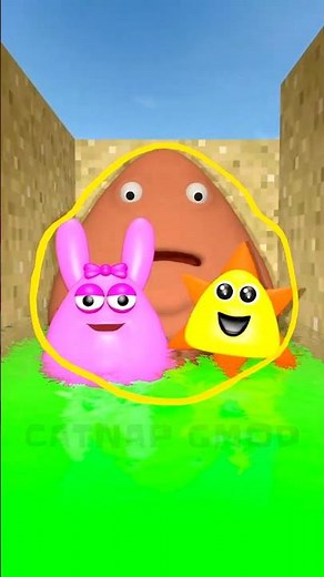 CAN YOU CATCH ? NEW SPRUNKI POU BOU'S REVENGE FAMILY / REAL FORM POU PHASES - Big Maze in Gmod !