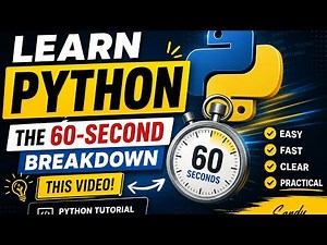 Learn Python: The 60-Second Breakdown this video | Python Tutorial for Beginners