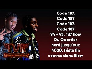 Tiakola x Genezio - Code 187 (Paroles/Lyrics)