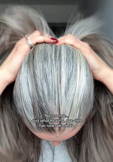Embracing Natural Grey Hair: A 32-Year-Old's Journey