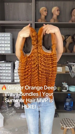 🔥 Ginger Orange Deep Wave Bundles | Your Summer Hair MVP is HERE!