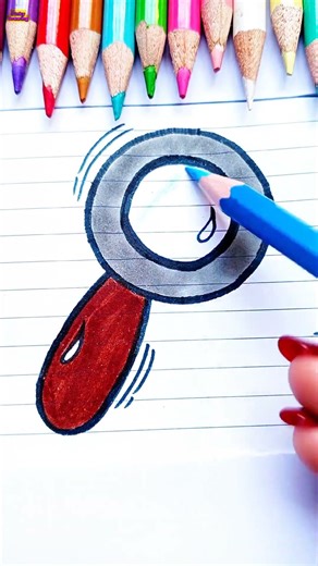 Magnifying Glass Drawing Easy Tutorial