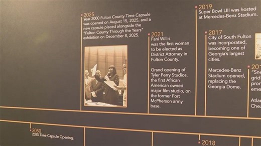 Fulton County unveils new historical exhibit, seals time capsule