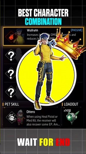 Best Character Combination | Br Rank & Cs Rank Best Character Skill Combinations | free fire combo