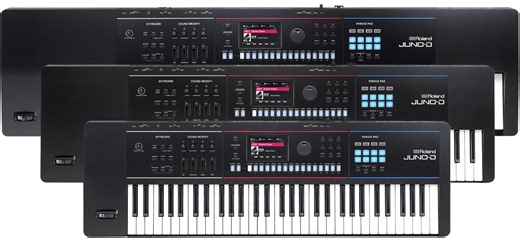 Roland Intros Three JUNO-D Synth Keyboards