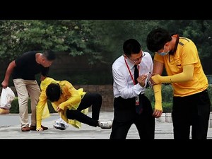 Delivery Man Injured After Falling Down | Social Experiment