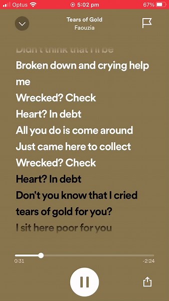 Tears of Gold by Faouzia: Emotional Spotify Playlist Hit