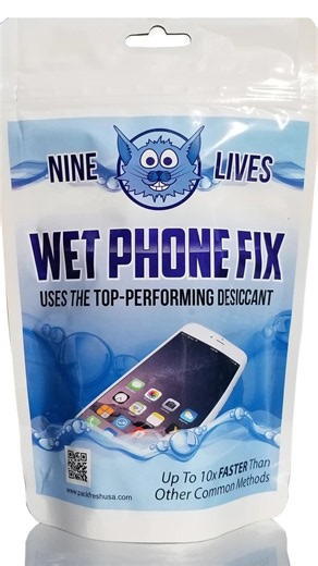 Nine Lives Wet Phone Fix: Emergency Phone Drying Bag