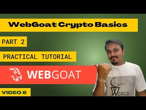 webgoat crypto basics lesson 6 || webgoat tutorial || Cyber World Hindi