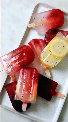 Une délicieuse recette de glaces à l’eau rafraîchissante 🍓🍋 avec la​⁠ ‪@laguinguettedangele3668‬