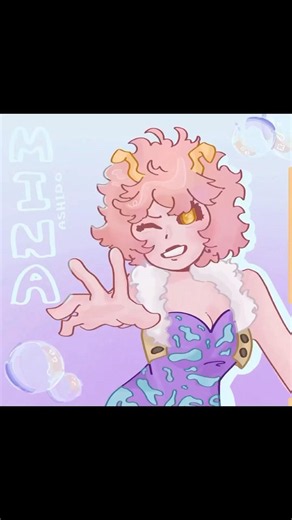 Mina Ashido!! #art #digitalart #mha #minaashido #pinkalien #drawing