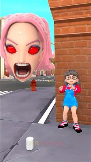 Watch out for the scary giant Mira head! #kpopdemonhunters #shorts #funnyvideo