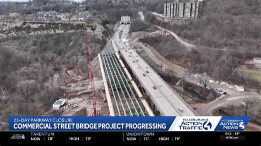 Bridge replacement project to close Parkway East for 25 days