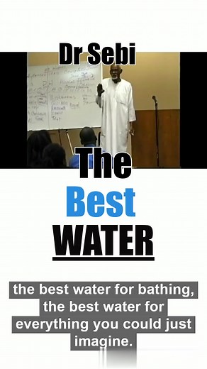 DR SEBI - WHAT IS THE BEST WATER TO DRINK #drsebi #drsebiapproved #water #drinkmorewater #bestwaterever #alkalinewater