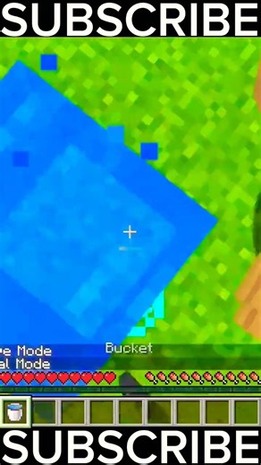 Minecraft: Java edition water bucket MLG #shorts #viral #reels #phonk