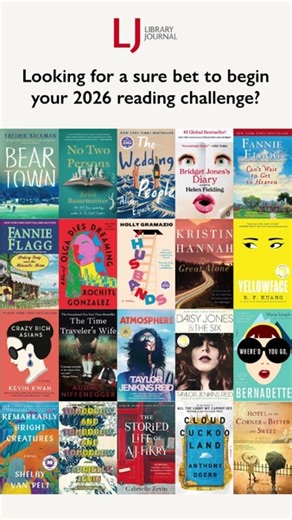 All of these titles, plus many more linked in our Pop Fiction | Sure Bets article, are perfect for kicking off your 2026 reading year. 📆 Find the full list here, and be sure to share these titles with your book club buddies: https://hubs.la/Q03-b7GY0 | Library Journal