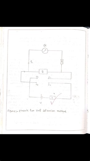 Practical of Mirror Galvanometer /Half Deflection Method #physics #practical