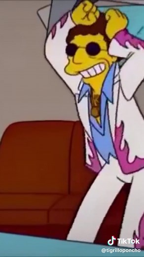 Disco Stu en Los Simpson: El Rey de la Discoteca