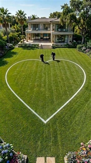 Workers' making beautiful heart shape swimming pool #shortvideo