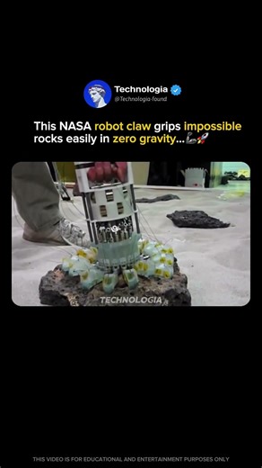 NASA’s insane robot claw can grip anything in zero gravity…🦾🚀
