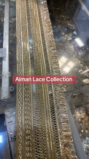 Aiman Lace Collection: Golden Kiran Lace for Unique Style