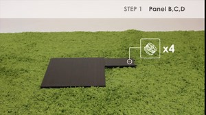 Furinno Bookcase and End Table Bundle with Bins and Drawers (French Oak Grey/Black)