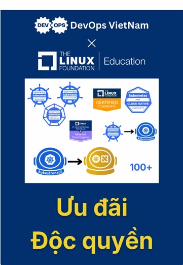 DevOps VietNam x Linux Foundation: Đặc quyền ưu đãi kép #devopsvietnam #devopsvn #devops #linuxfoundation #kubernetes