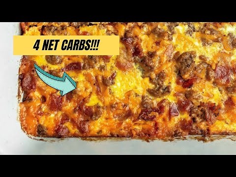 Keto Bacon Cheese Burger Casserole