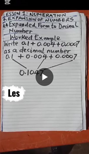 Numeration: Expansion of Decimal Numbers - How to Change Expanded Form to Decimal Number - Worked Example | Eduonwheels