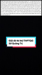 Giải đề THPTQG Vật lý Quảng Trị