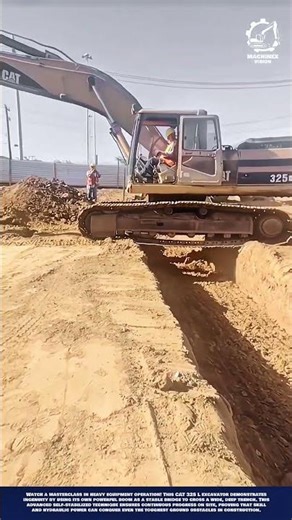 Excavator Soil Grading Machine Innovation Crossing Trench