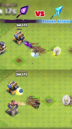 Monolith arrow vs Frozen Arrow. Who is better? #clashofclans