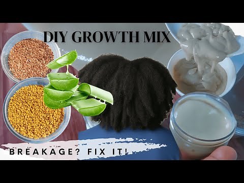 The Most Powerful DIY Deep Conditioner For Natural Hair Growth | Flaxseed + Fenugreek