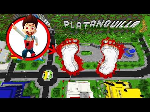 ENCONTRAMOS UNAS PISADAS GIGANTES DE RYDER.EXE EN MINECRAFT 😱