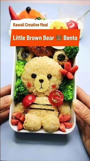 I Made the Cutest Bear🐻😋 Lunch Box Ever! Kawaii Bento Tutorial