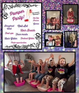 Don’t forget we have some availability in November for our pamper party! Full entertainment start to finish including hair braiding, nail art, face masks, games, dances and so much more! This package is available for 6 and under and we also offer 7 . Check our availability by giving us a message today 🍓🍰🍩 | Kelly's Mascots party entertainer and events
