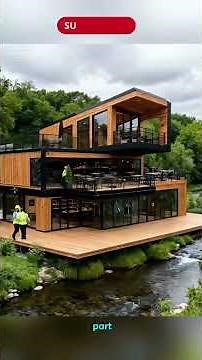 This 3-Story Riverside Café Lets You Dip Your Feet in the River—And Never Want to Leave! #shorts