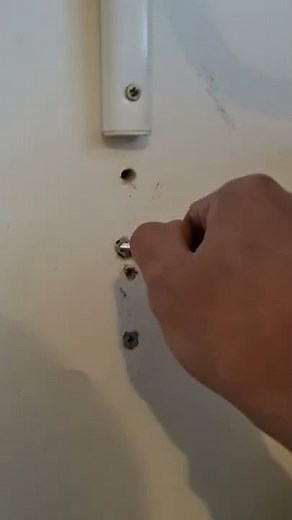How to remove screw plugs from a wall?