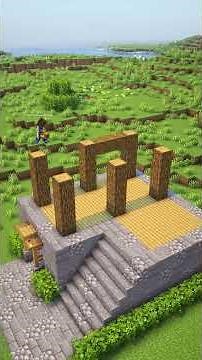 Minecraft Day 1 Starter House ⛏️🏡 #minecraft #shorts #eye4steel