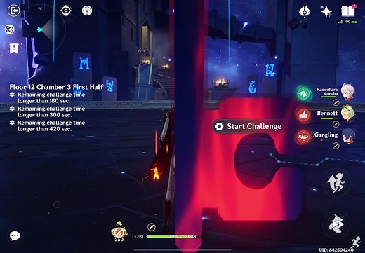 Childe and Xiangling Abyss 12-3-1 Gameplay in Genshin Impact