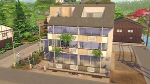 Japanese Apartment Build in The Sims 4
