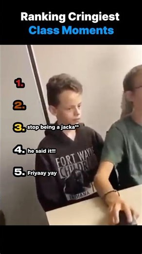 Ranking the Cringest School Moments of All Time #funny #ranking
